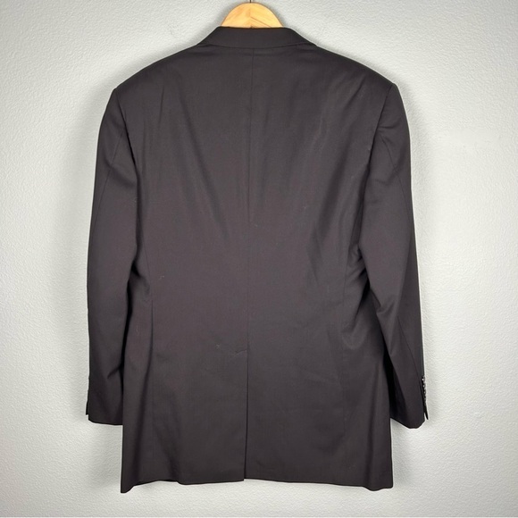 Vintage Brooks Brothers Black BrooksEase Wool Suit Blazer Jacket Size 40L - Picture 2 of 10